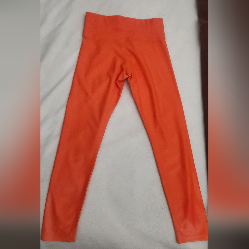 Carbon38 High Rise 7/8 Takara Shine Orange Leggings - Picture 3 of 4
